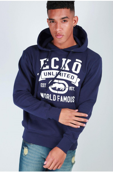 Mens Ecko Hooded Pullover Sweatshirt