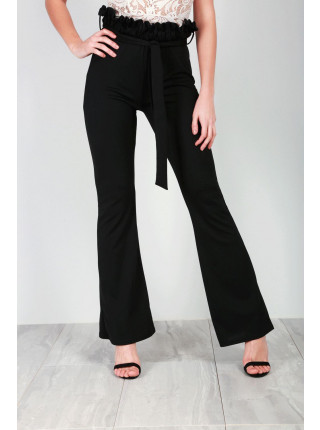 Lucy High Waisted Belted Bell Trousers