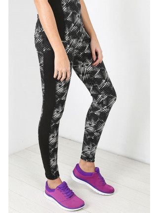 Maleah Abstract Panelled Gym Leggings