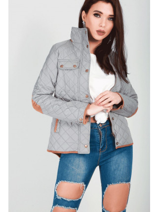 Ella Quilted Elbow Patches Jacket