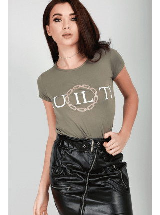 Jamelia Guilty Slogan T-Shirt