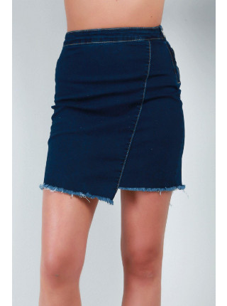 Rosie Frayed Hem Mini Denim Skirt