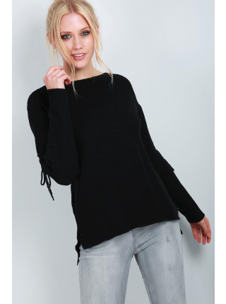 Maisie Lace Up Knitted Jumper