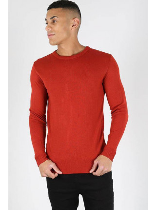Long Sleeve Crew Neck Knitted Jumper